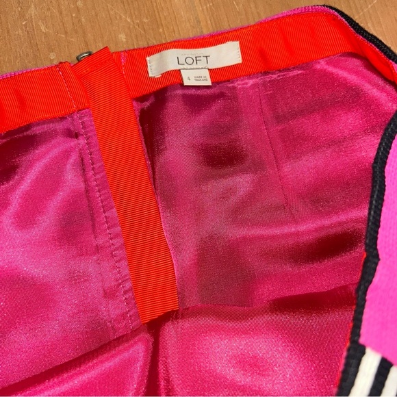 Striped Pink and Black Women's Skirt - Picture 3 of 3